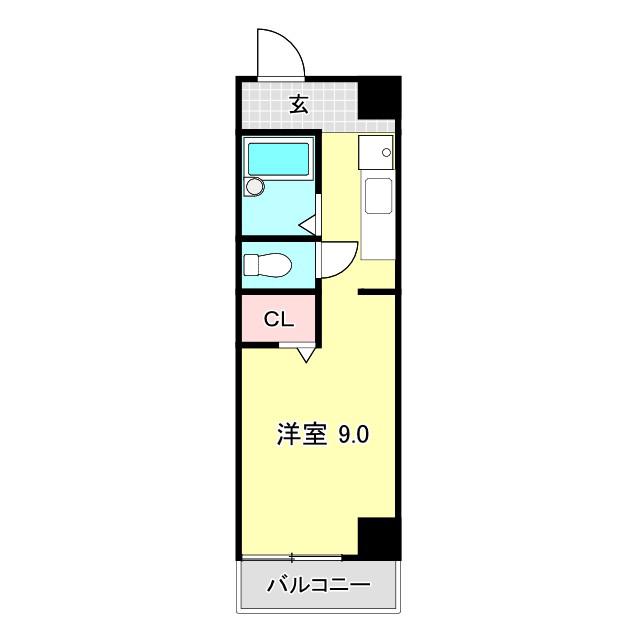 マーガレットパレス(ワンルーム/5階)の間取り写真
