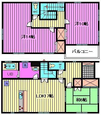 芝ハウス(3LDK/1階)の間取り写真