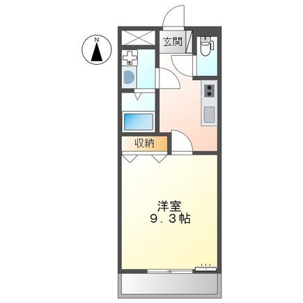 プロニティハウス(1K/1階)の間取り写真