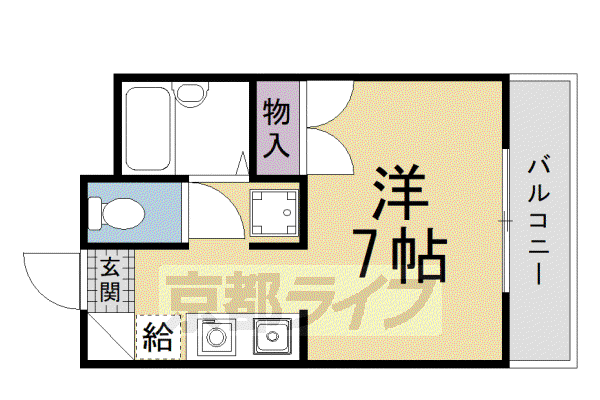 ラトゥール石龍(1K/3階)の間取り写真