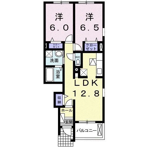 サン・エテルノ(2LDK/1階)の間取り写真