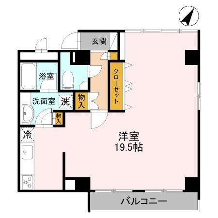 マークハーゲン 住居(ワンルーム/2階)の間取り写真