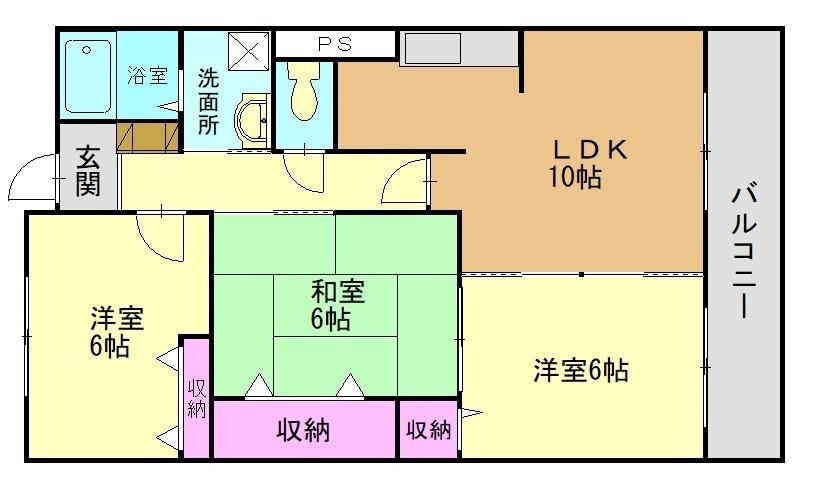 CENTURY TAKASAGO(3LDK/2階)の間取り写真