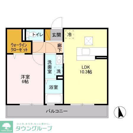 メゾン あい・あこ あい(1LDK/1階)の間取り写真