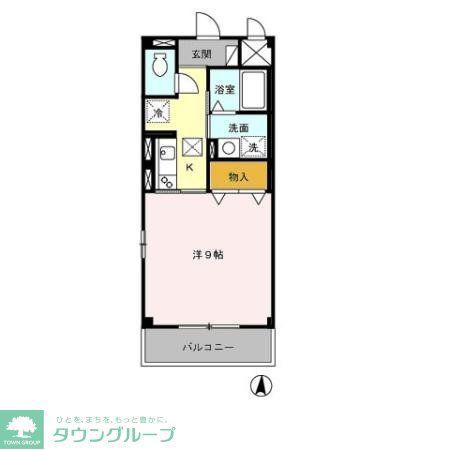 DL ソレーユタダ(1K/2階)の間取り写真
