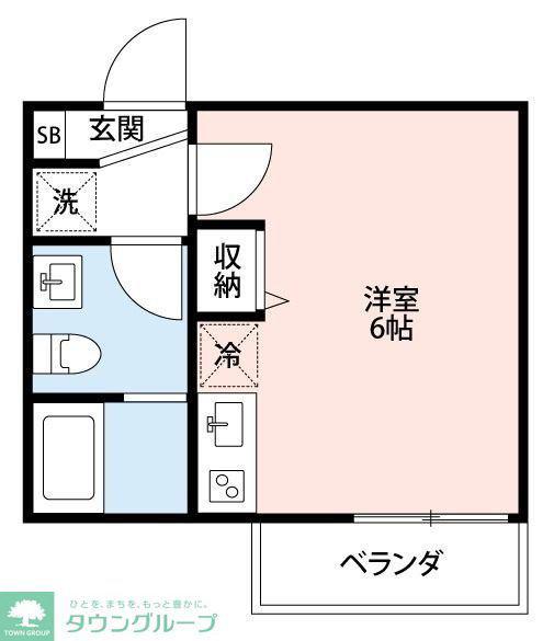 PRECIOUS EARTH逆井(1K/1階)の間取り写真