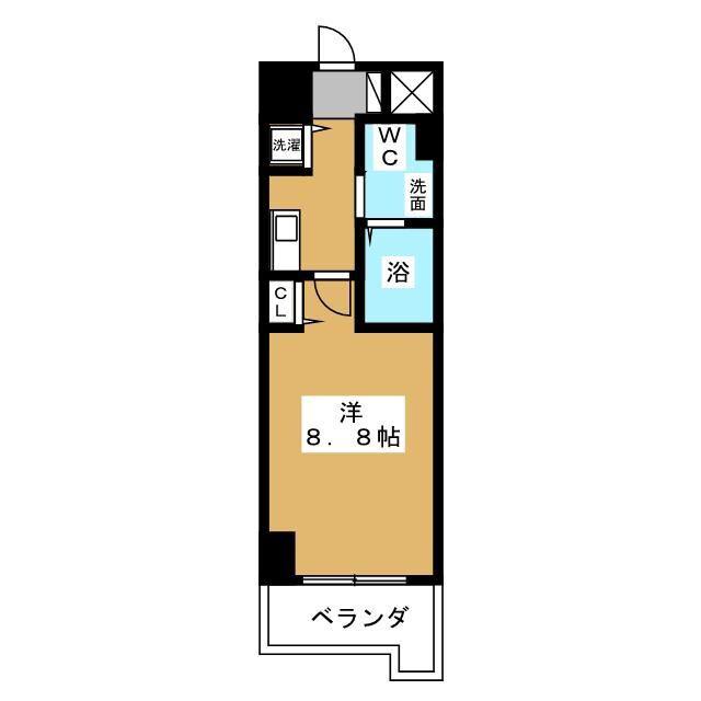 SIDEONE(1K/5階)の間取り写真