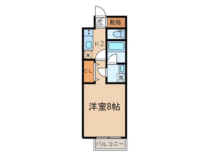 S-FORT川崎神明町(1K/7階)の間取り写真