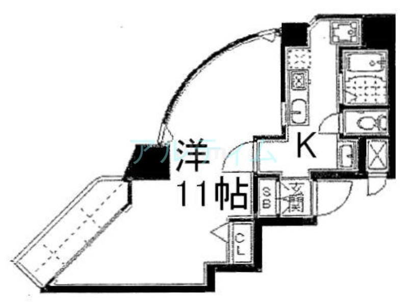 京都ステーションコート(1K/8階)の間取り写真