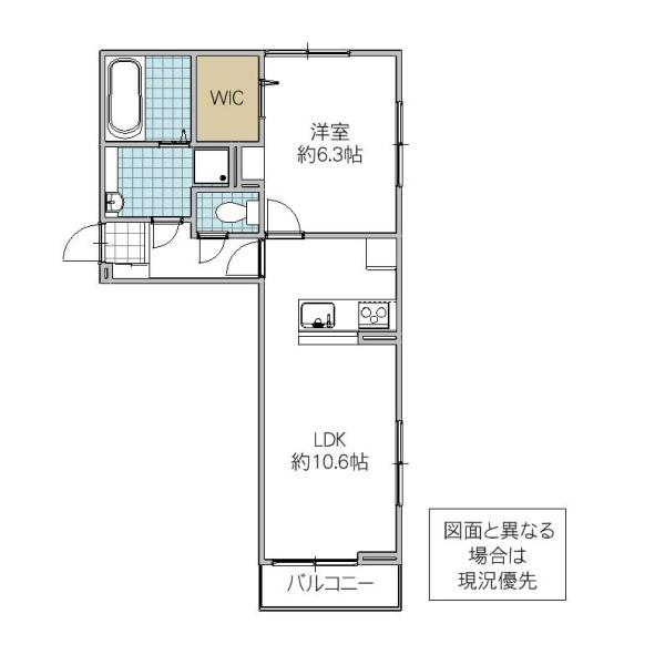 SERENO MORIYA II(1LDK/1階)の間取り写真
