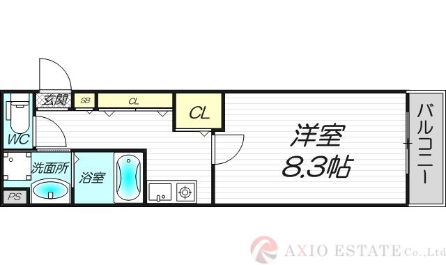 SURF ISLAND MONA LISA(1K/1階)の間取り写真