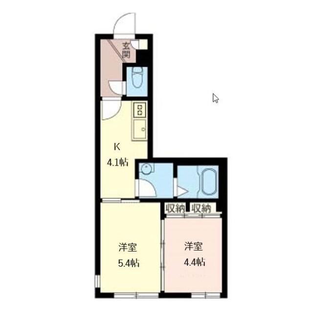 CASA FELICE(2K/1階)の間取り写真