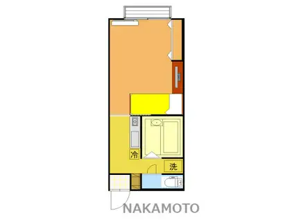 MIKI HOUSEII(1K/1階)の間取り写真