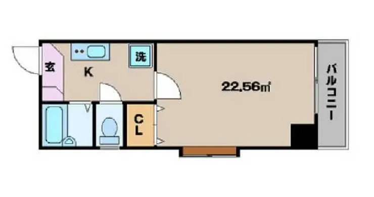 スカイコート両国第3 2階階 間取り