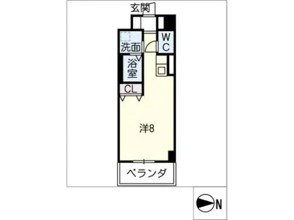 サン・名駅太閤ビル(ワンルーム/12階)の間取り写真