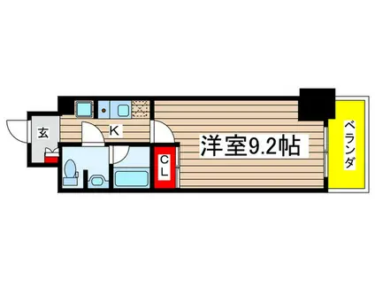 パークアクシス名古屋山王一丁目(1K/14階)の間取り写真