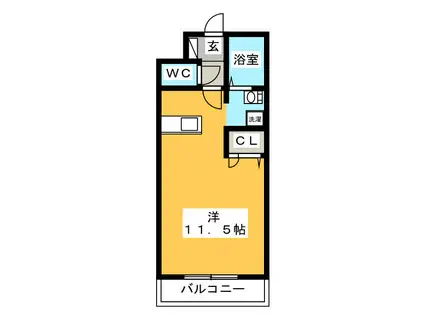 エル・フィネス三島(ワンルーム/3階)の間取り写真
