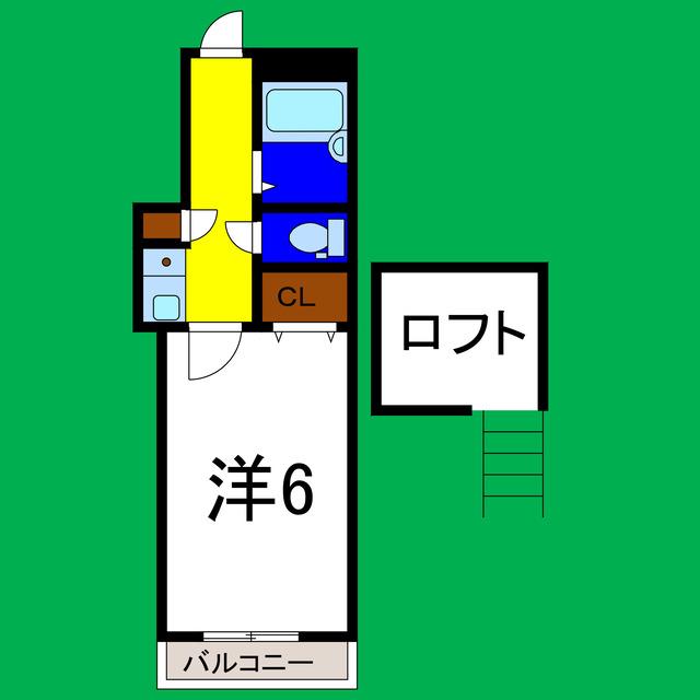 フェアリー大和町(1K/1階)の間取り写真