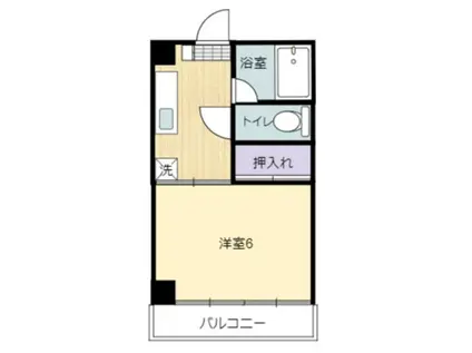 グリーンコーポラス(1K/2階)の間取り写真