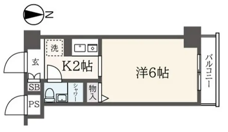 ヴァンハウス吉野町 4階階 間取り