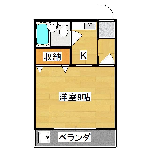 アウルマンション(1K/3階)の間取り写真