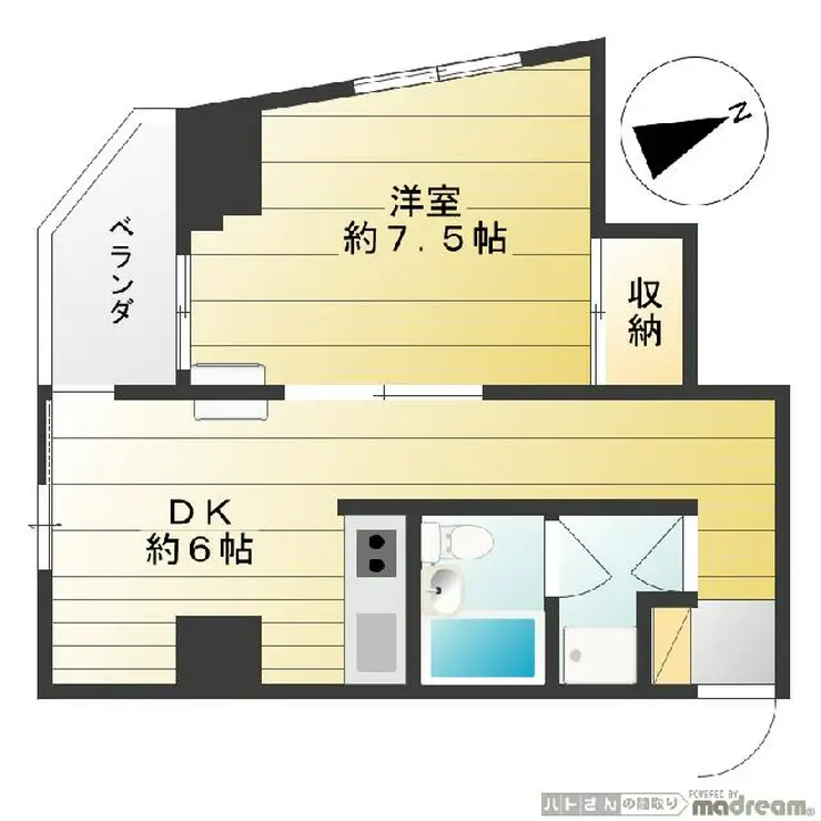 ドルミ五反田ドゥメゾン 6階階 間取り
