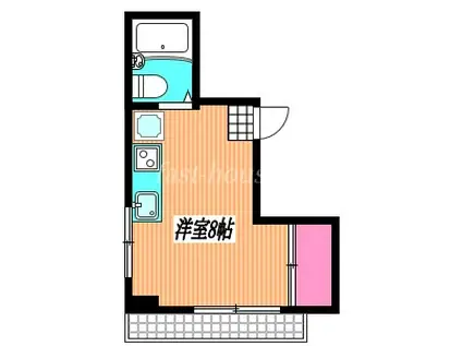 ハイツ吉祥寺(ワンルーム/3階)の間取り写真