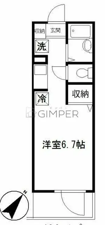 LYNX赤塚新町 3階階 間取り