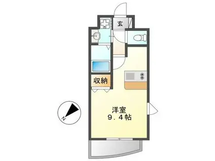 プレサンス千種駅前ネオステージ(ワンルーム/5階)の間取り写真