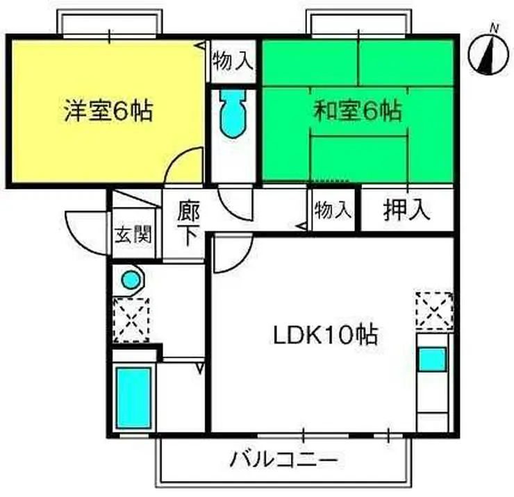プリムヴェール弐番館 2階階 間取り
