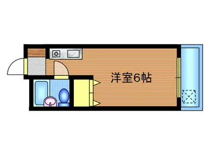 ラヴィエス加島(ワンルーム/3階)の間取り写真