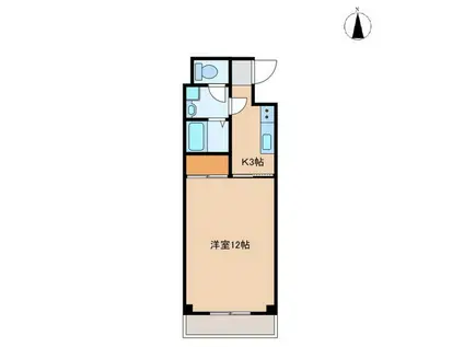 J・PLAZ(1K/3階)の間取り写真