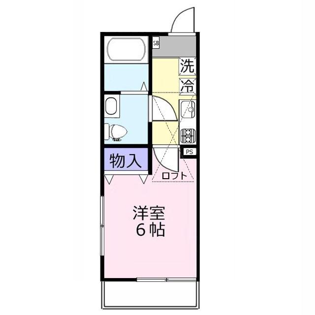 プレシャスYAふじみ野(1K/3階)の間取り写真