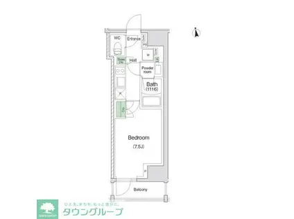 スタイリオ川崎(1K/13階)の間取り写真