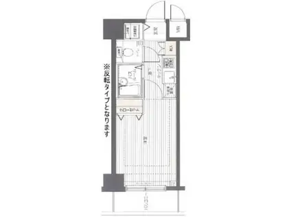 トーシンフェニックス日本橋イースト(1K/3階)の間取り写真