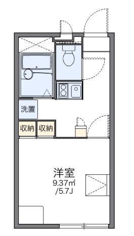 レオパレスフィレンツェ赤坂I(1K/2階)の間取り写真