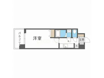 スプランディッド京橋イースト(1K/7階)の間取り写真