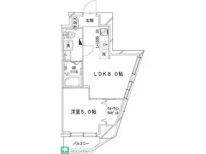 シャトーライフ相模原II(1LDK/3階)の間取り写真