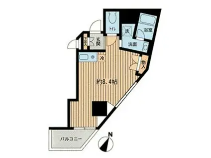 神楽坂フラッツ(ワンルーム/7階)の間取り写真