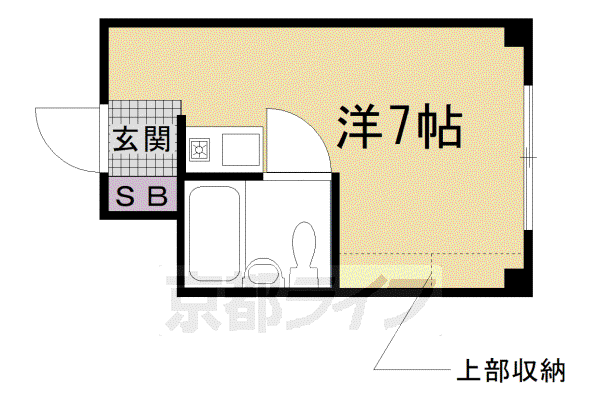 フロムイースト(ワンルーム/2階)の間取り写真