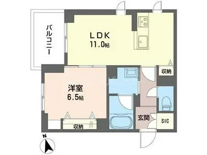 ルピナス グランデ(1LDK/2階)の間取り写真