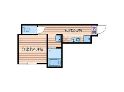 ラプラス南池袋(ワンルーム/2階)の間取り写真