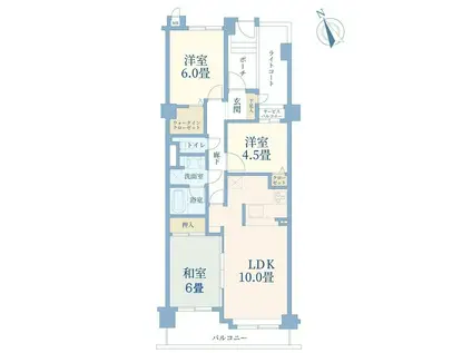 アーベイン朝霞リーデンス(3LDK/1階)の間取り写真
