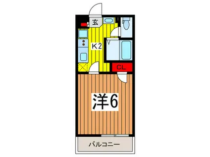 ＪＲ京浜東北線 浦和駅 徒歩7分 4階建 築11年(1K/3階)の間取り写真
