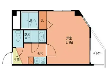 イーストガーデン薬院(ワンルーム/2階)の間取り写真