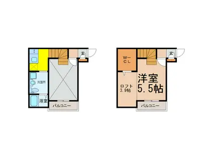 熱田スカイタワー31F(1SK/1階)の間取り写真