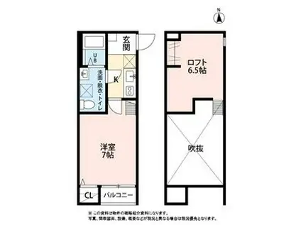 MS STYLE(1K/2階)の間取り写真