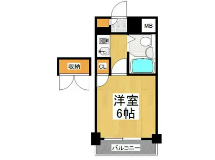 レディバード(1K/7階)の間取り写真