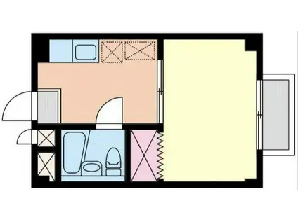 T&Hスギタ(1K/3階)の間取り写真