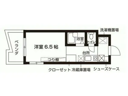スチューデントハウス昭和(ワンルーム/4階)の間取り写真